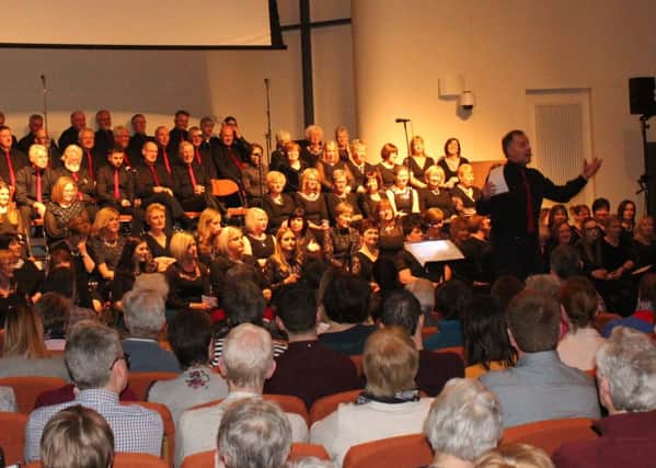 Sing Gospel choir performing in Portstewart Baptist Church last year