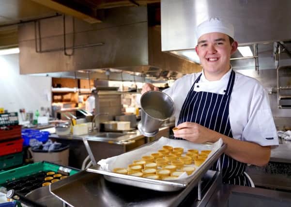 James Blair, who works as a professional cookery apprentice in Galgorm, started his career as a direct result of Mid and East Antrims Community Plan.