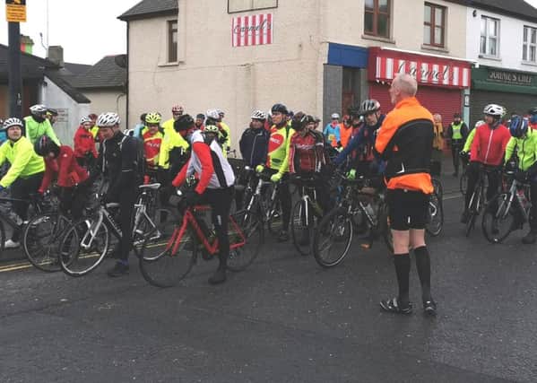 The event attracted 70 cyclists.
