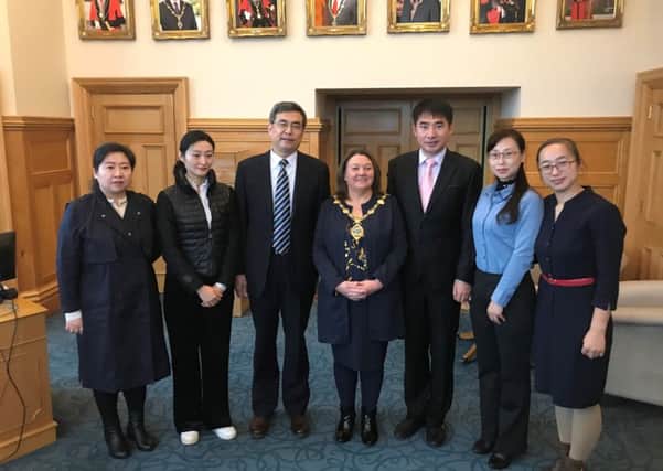 Mayor of Derry City and Strabane District, Councillor Michaela Boyle, welcomed a special delegation from Dalian Vocational and Training College in China