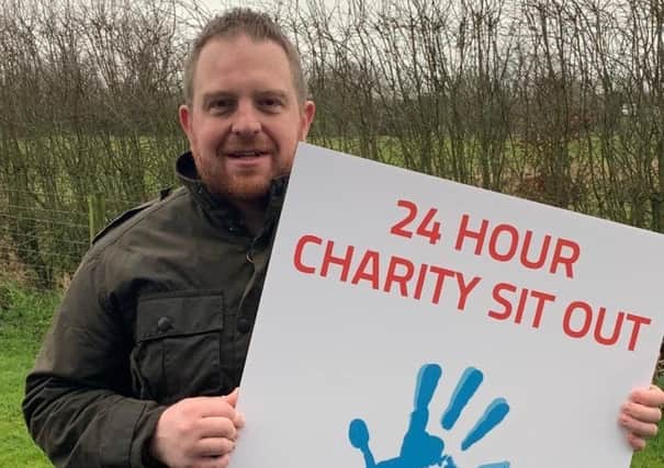 Stephen Fletcher who completed a charity sit-out on New Year's Eve for vision4kids