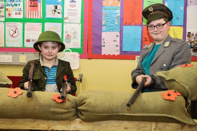 Looking back into history at Cookstown High School Open Night