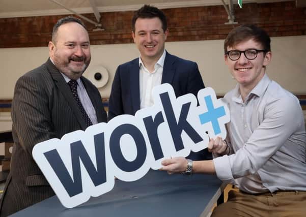 Workplus has announced that it has created 120 apprenticeship opportunities with 28 employers in Northern Ireland and applications are now open. At the launch were Jim Wilkinson, Director of Apprenticeships, Careers and Vocational Education at the Department for the Economy; Richard Kirk, Director of Workplus and Matthew Taggart from Ballymena, who is in the first year of a foundation degree apprenticeship in Civil and Environmental Engineering at Translink