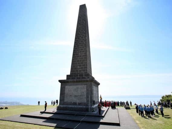 The County Antrim War Memorial at Knockagh.