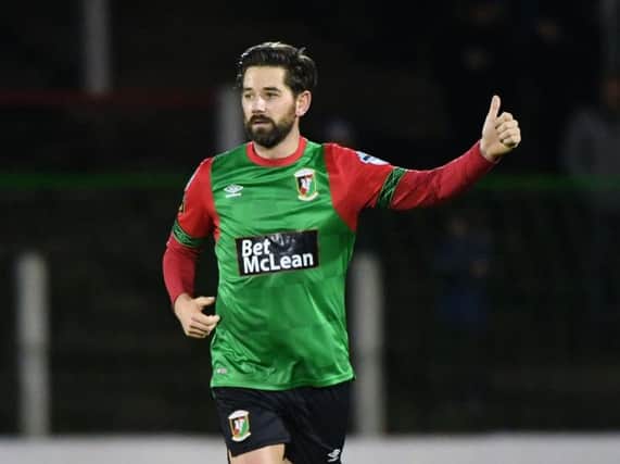 Curtis Allen leave Glentoran after six years at the club