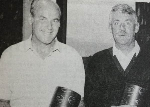 David McNeill, Jim McKinstry and Raymon Douglaas were the winners on the second day of the East Antrim Pro-Am Competition.
Larne Times 1992