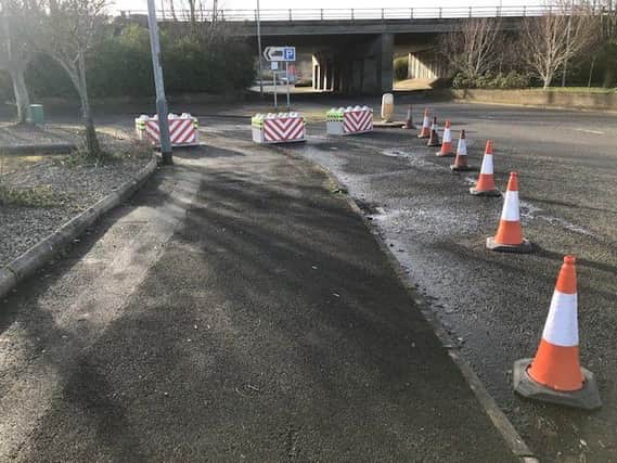 The lorry park off Circular Road roundabout, Larne, has been closed by Mid and East Antrim Council.