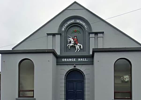 McCalmont Memorial Orange Hall - in line for an upgrade