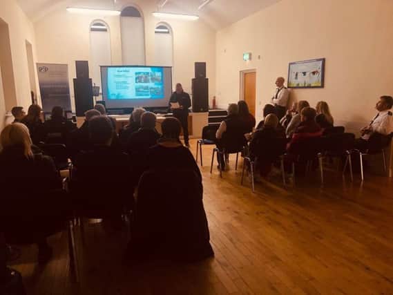 A public meeting on road safety was held in Glengormley.
