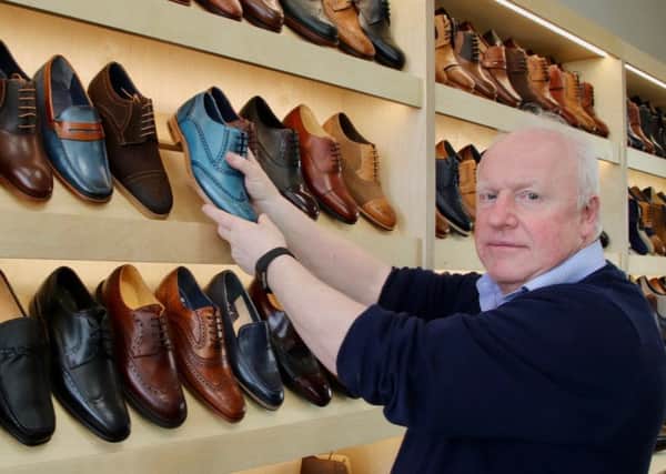 Robin Stewart of Robinson's Shoes.