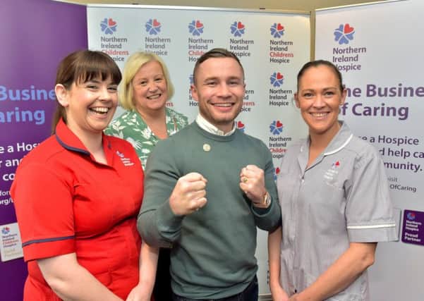 Claire Strickland, Heather Weir, Carl Frampton and Tracey Lee.