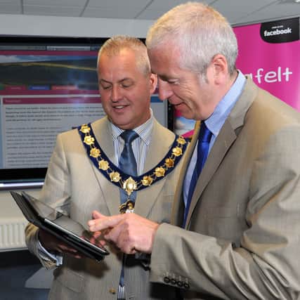 Hands on - Magherafelt Council Chairman Paul McLean takes a look at the new Magherafelt Council website.