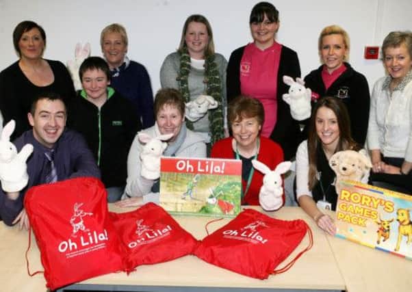 Representatives from local playgroups, nurseries and primary schools who received Rory and Oh Lila packs from the Hope Centre. INBT11-238AC