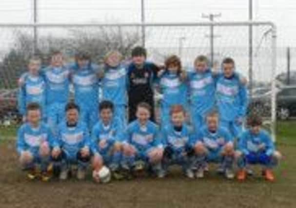 Ballymena United Under-12s who lost to Coleraine in an NIBFA Cup tie on Saturday.