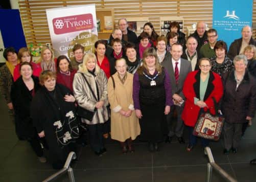 The Tourism group pictured  during a visit to Ranfurly House Arts & Visitor Centre and Hill of the O'Neill.