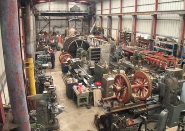 The RPSI's main workshop at Whitehead which is due to be extended to incorporate a viewing gallery for the public as a result of the Whitehead 2020 scheme which has just received funding from the Heritage Lottery Fund and GROW South Antrim (photo Bill King-Wood). INCT 12-731-CON