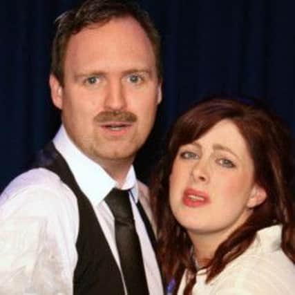 Allo Allo - it's Simon and Mags as Rene and Yvette at the Waterside Theatre.