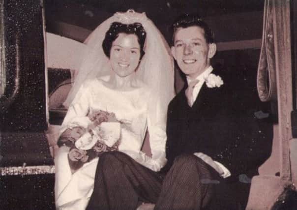 June and Gordon on their wedding day in 1963.
