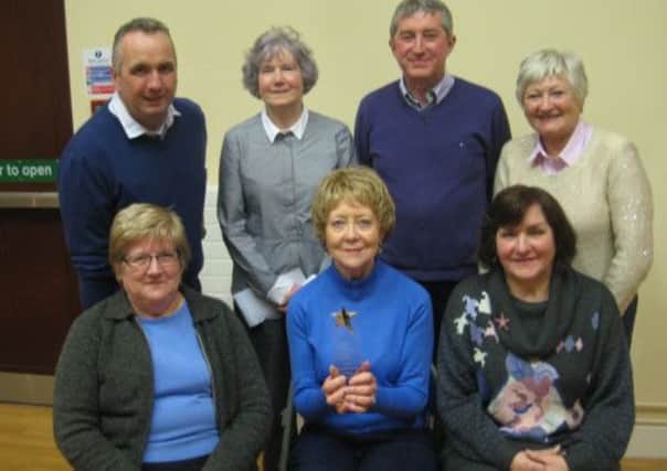 Pictured are members of the Community Outreach Group committee.  Back row, left to right, are Eamon Fleming, Margaret Kane, Kevin O'Hara and Ray Gregg.  Front row, left to right, are Sr Elise Gorman, Dr Mary Gethins and Georgina Maginn.