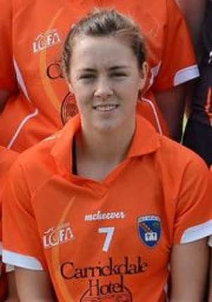 Lurgan-born Niamh Henderson proved impressive last weekend on Armagh duty.INLM14-199