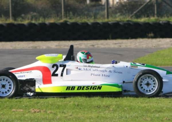 The reigning Northern Ireland Formula Ford Champion Ivor McCullough, one of the leading entries at Kirkistown.