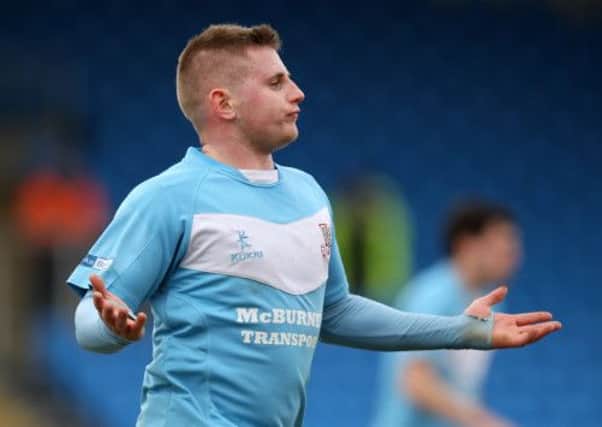 David Cushley fired a first half hat-trick for Ballymena United in their 6-1 win over Portadown. Picture: Press Eye.