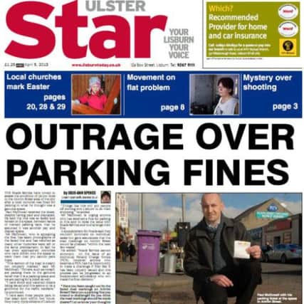 The Ulster Star front page 05-04-13.