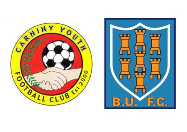 Carniny Youth under-11s take on their Ballymena United counterparts for a place in the final of the prestigious NIBFA Cup.