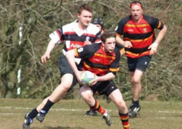 Andrew Stevenson on the move against Cooke last weekend during a Lurgan victory.INLM15-141