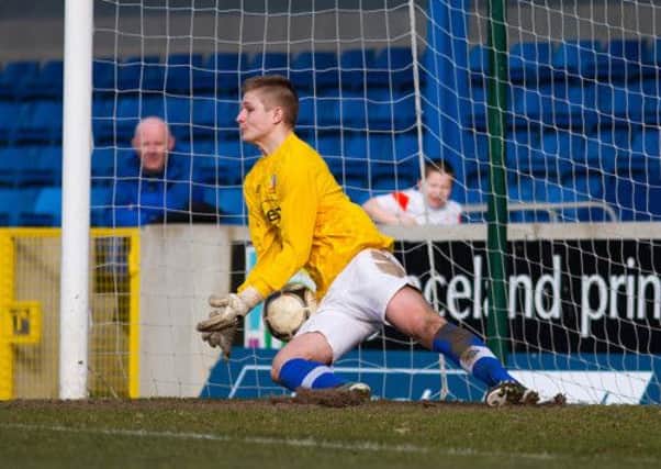 Andrew Mitchell's afternoon on Saturday as captain featured a goal, assist and spell between the posts as Glenavon lost out to Banbridge Town in the Mid-Ulster Cup.INLM15-721.