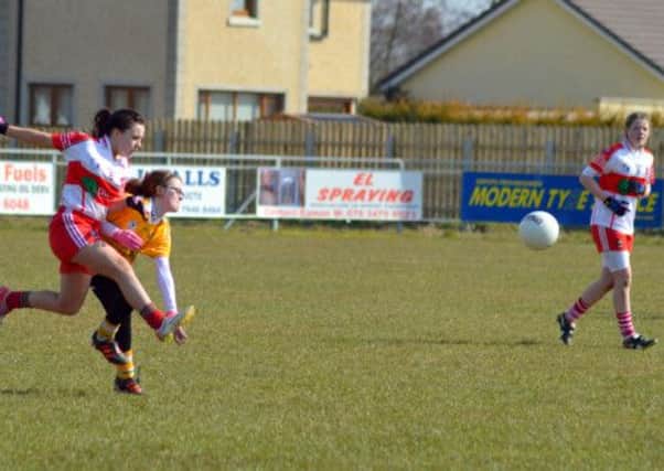 Action from Antrim U14s' game with Derry.