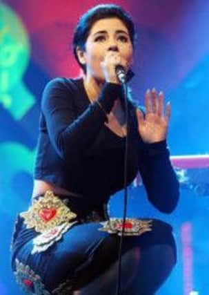 Marina Diamandis performing in Londonderry.
