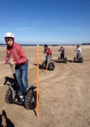 Segway is just one of the many activities on offer at the 2013 Binevenagh
Activity Weekend, which celebrates the Roe Valleys fantastic outdoor
recreation playground.