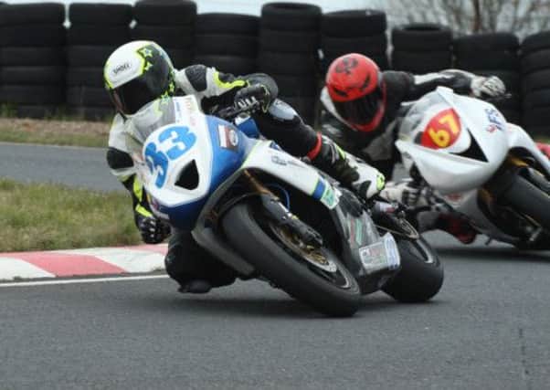Antrim's Mark Hanna in the Supersport race. Picture: Roy Adams.