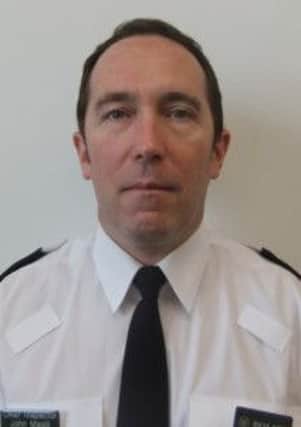 Police commander John Magill - appealing for help to find the bomb hoaxers