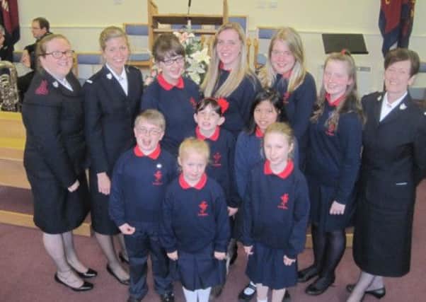 Members of the Lurgan Salvation Army's Singing Choir. INLM1813-10