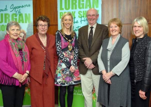 Mayor of Craigavon, Cllr Carla Lockhart at the show launch with Lurgan Show, Home Industries Section members, Helen Sands, chair, Noelle Menaul, secretary and sponsors Bill Johnston, Patsy Megarrell and Ann Humphries. INLM18-103gc