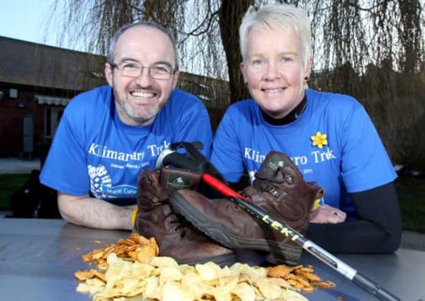 Carryduff man Mark Hanna and Ballinderry lady Anne Hannan prepare to lead a local team of first-time climbers on a fundraising trek to the summit of Kilimanjaro this June. Along with a series of other fundraising activities, they hope to help raise in excess of £100,000 for Marie Curie to fund over 5000 nursing hours to support terminally ill patients in Northern Ireland.
Photo: William Cherry Press Eye