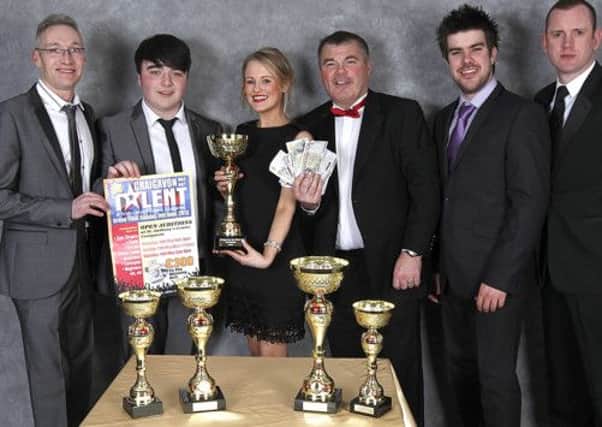 Last year's Craigavon Has Got talent winner, Ethan Lawlor, pictured with   a number of the show's judges over the years.