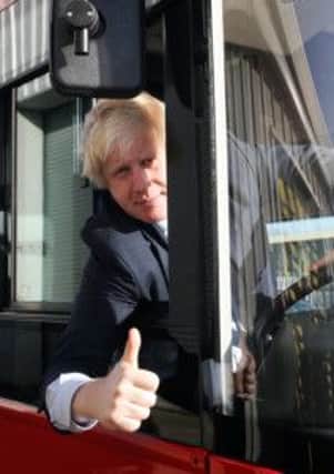Mayor of London Boris Johnson is in the Mid-Antrim area on Friday.
