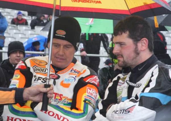 Michael Dunlop and John McGuinness will be team mates this year in the Honda Legends team. Picture: Roy Adams.