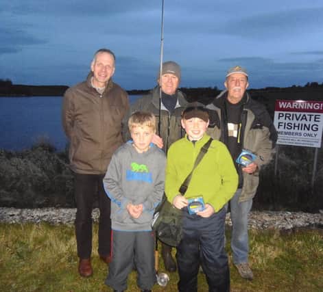 Mark Henderson (secretary) pictured left with prizewinners of the Coleraine Anglers Association May competition at Dunalis Reservoir. Included are Paul Nash (overall winner), Sammy Irwin (best trout), Harry Simpson (junior best trout) and Corrin McCook (junior winner). INCR20-407PL