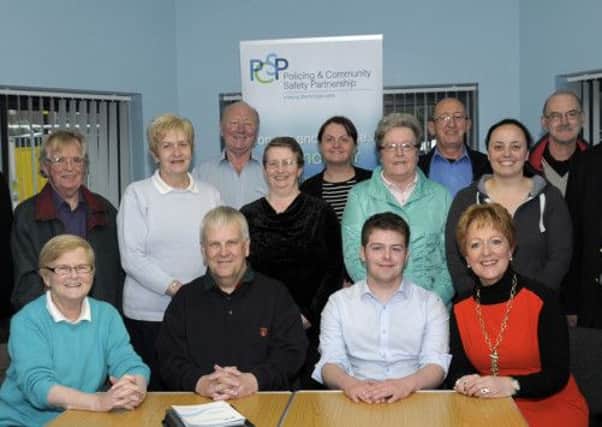 Gilford Forum hosted the Banbridge PCSP Policing Committee Community & Police Public meeting with Gilford CPLC in Gilford Community Centre © Edward Byrne Photography INBL21-204EB