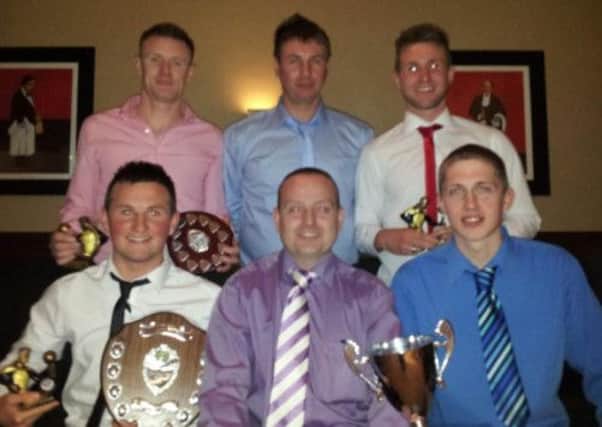 Banbridge Rangers First Team awards winners.