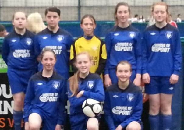 Craigavon City under-14 girls who finished runners-up.