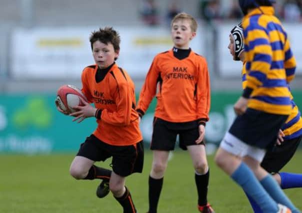 The Domino's Pizza/Ulster Rugby Primary Schools' Festival at Ravenhill. Pic by John McIlwaine/Presseye