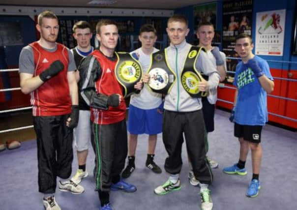Boxers from Canal Boxing Academy who are heading off to London to take part in the Haringey Box Cup, an annual multi-national amateur boxing tournament held at the Alexandra Palace. Picture: Cliff Donaldson