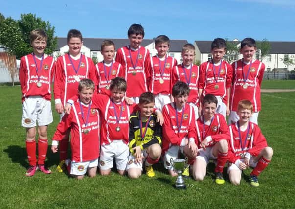 Carniny Youth Under 12s who won the Ards Youth Borough Cup last Saturday.