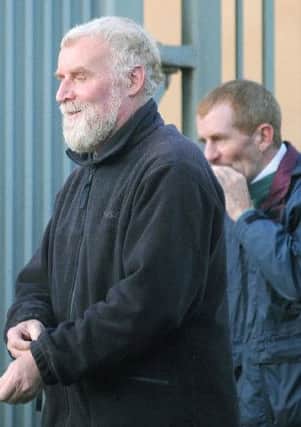 Alan Lewis - Photopress Belfast 18-6-2010
Brothers James McDermot (beard) and Owen Roe McDermot leaving Dungannon Courthouse. The two brothers were appearing in court on child abuse charges. The alleged abuse took place in a Fermanagh village in the 1960s-70s. Michael Donnelly