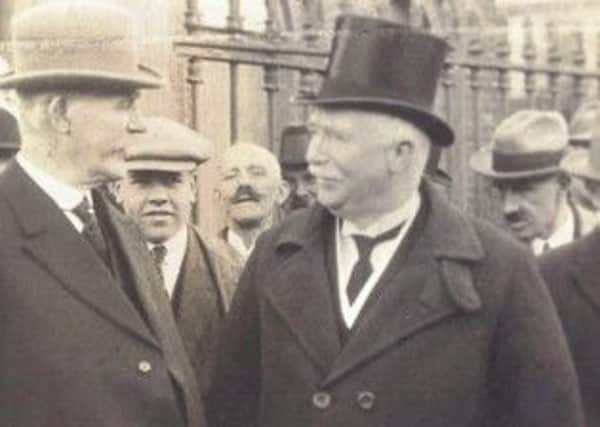 William Ferguson Massey pictured during his 1916 visit to Limavady